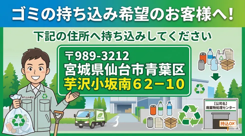 ゴミの持ち込み希望のお客様へ